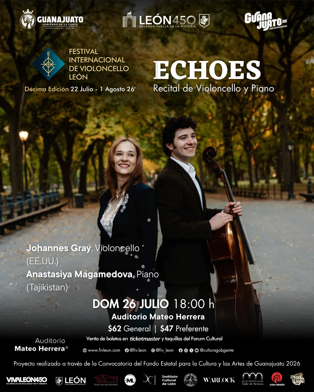 Poster del concierto · FIV León 2026 · 26 Julio · Echoes