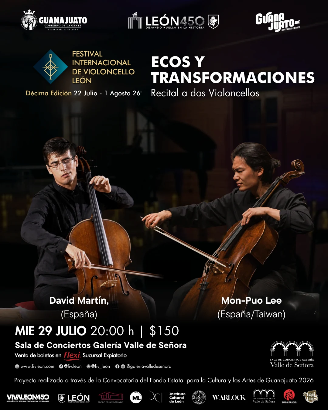 Poster del concierto · FIV León 2026 · 29 Julio · Ecos y Transformaciones